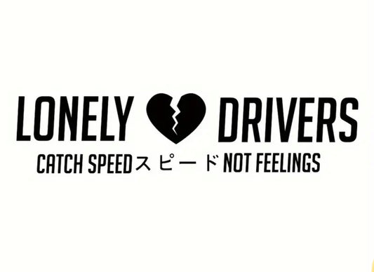 Lonely Drivers JDM Vinyl Sticker (All Colours & Sizes)