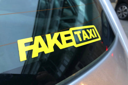 Fake Taxi Vinyl Car Sticker (All Colours & Sizes)