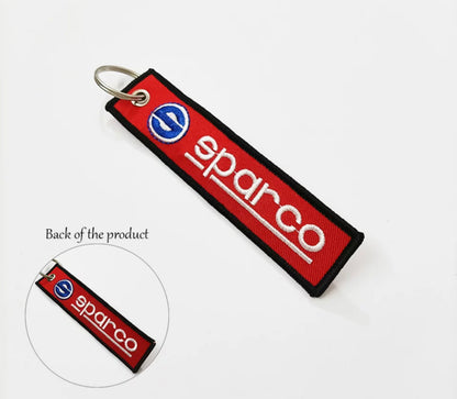 Sparco Car Keyring Jet tag (Red & Blue)